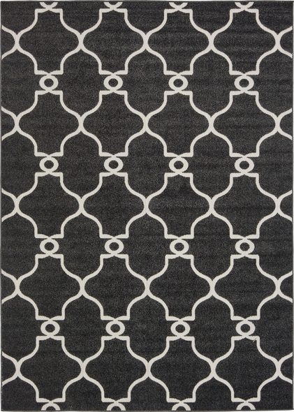 cheap grey rugs Unique Loom Area Rugs Black Machine Made; 10x7
