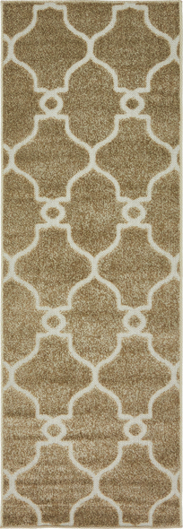large beige rugs for living room Unique Loom Area Rugs Light Brown Machine Made; 6x2