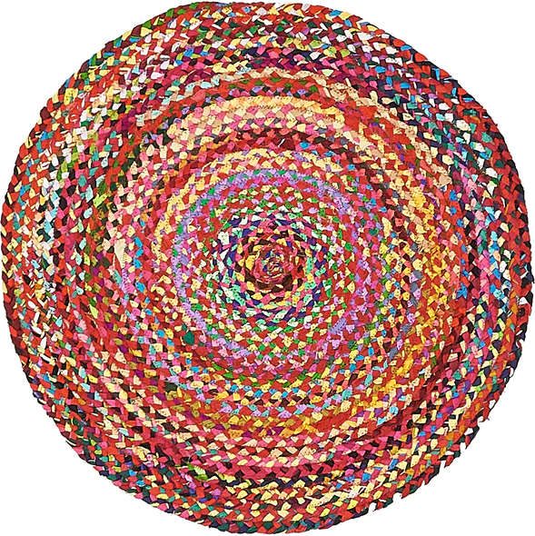 7 10 x 10 3 rug size Unique Loom Area Rugs Multi Hand Braided; 3x3