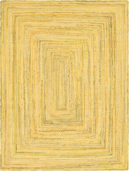 shag living room rug Unique Loom Area Rugs Yellow Hand Braided; 12x9