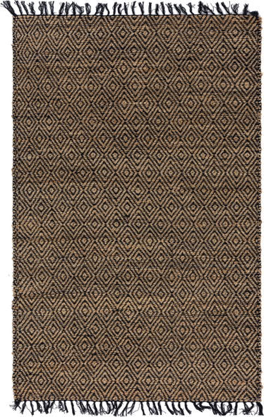 shag rug near me Unique Loom Area Rugs Natural/Black Hand Woven; 8x5