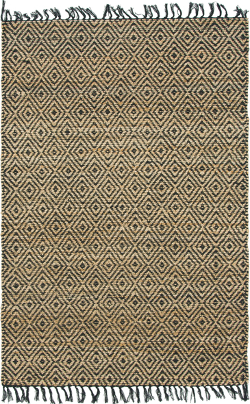 7 10 x 9 10 rug size Unique Loom Area Rugs Natural/Black Hand Woven; 6x4