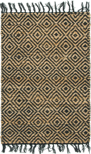 area carpets for living room Unique Loom Area Rugs Natural/Black Hand Woven; 3x2