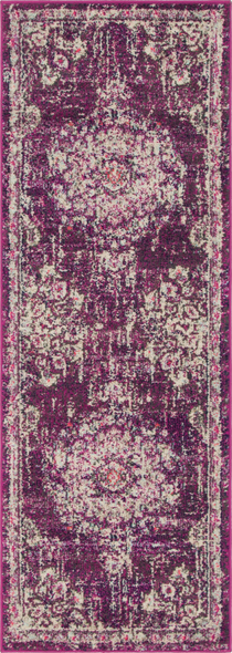 large grass rug Unique Loom Area Rugs Purple Machine Made; 6x2