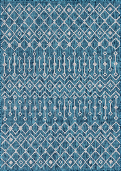 9 x 9 area rug Unique Loom Area Rugs Teal/Gray Machine Made; 10x7