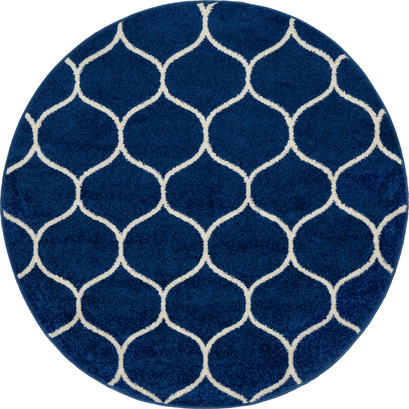 5 * 7 carpet size Unique Loom Area Rugs Navy Blue Machine Made; 4x4