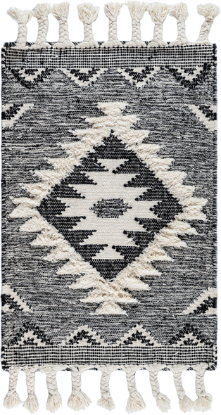 6 by 9 carpet Unique Loom Area Rugs Charcoal Hand Woven; 3x2