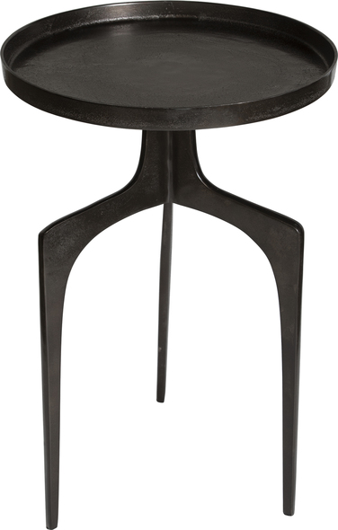 nesting side tables Uttermost Accent & End Tables Providing An Organic Global Feel, This Cast Aluminum Accent Table Features A Shapely Curved Base And Round Top, Finished In A Plated Antique Bronze.