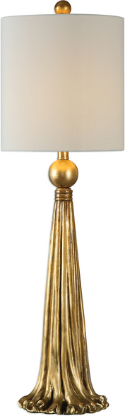 modern white outdoor lights Uttermost Metallic Gold Lamp This Drapery Inspired Design Is Hand Finished In A Heavily Antiqued Metallic Gold.