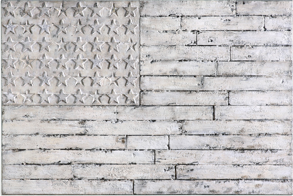 teal canvas art Uttermost American Wall Art Flag Design Made Of Wood With A Distressed Whitewashed Finish.