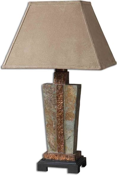 metal outdoor lights Uttermost Outdoor Table Lamps The Base Is Made Of Real Hand Carved Slate With Hammered Copper Details. Due To The Natural Material Being Used Each Piece Will Vary. For Indoor/outdoor Use. Carolyn Kinder