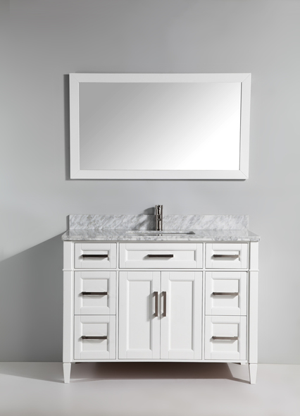 white bathroom vanity with gold hardware Vanity Art White