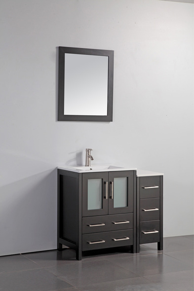 modern small bathroom vanity Vanity Art Espresso