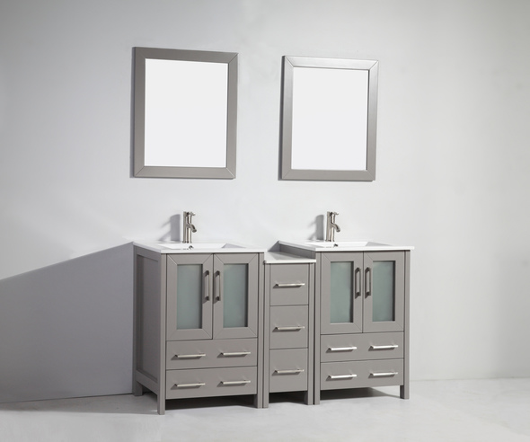 modern bathroom vanity set Vanity Art Gray