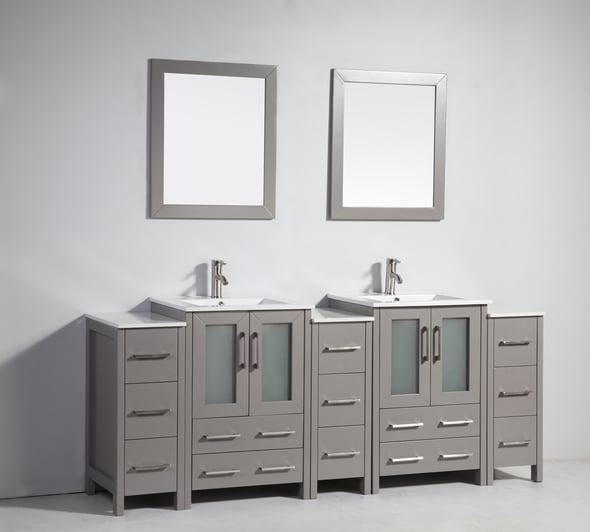 home made bathroom vanity Vanity Art Gray