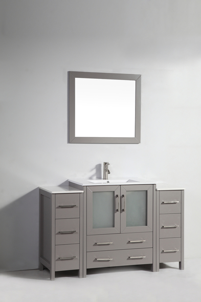 72 vanity cabinet Vanity Art Gray