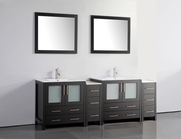 white small bathroom cabinet Vanity Art Espresso