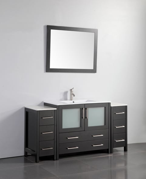 bathroom vanity and matching cabinet Vanity Art Espresso