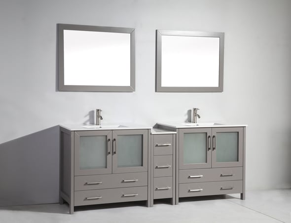 72 inch bathroom vanity top clearance Vanity Art Gray