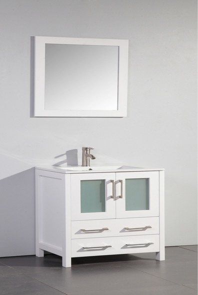 small sink storage Vanity Art White