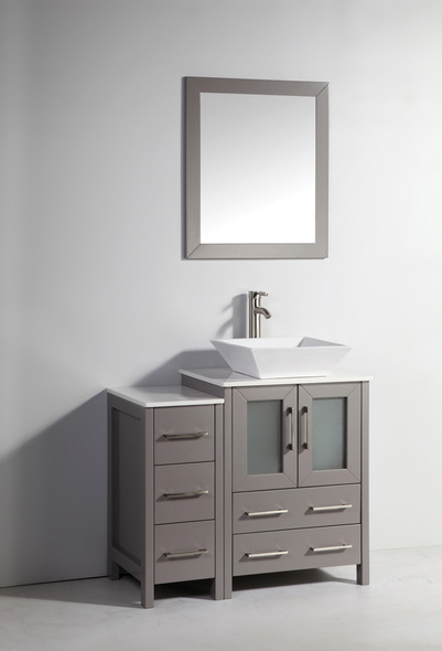 discount bathroom vanities with tops Vanity Art Gray