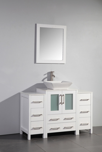 bathroom vanity and matching cabinet Vanity Art White