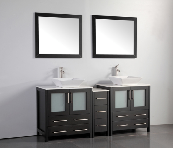 beige bathroom cabinets Vanity Art Espresso
