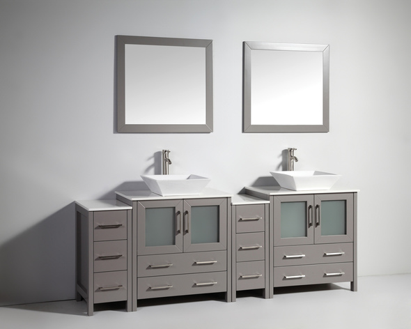 one sink bathroom vanity Vanity Art Gray