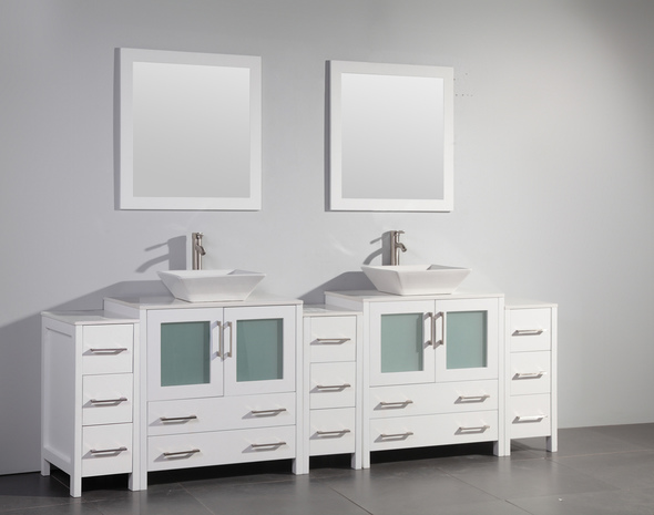 small toilet basin unit Vanity Art White