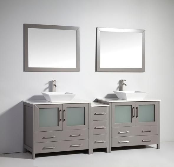 30 inch bathroom cabinet Vanity Art Gray