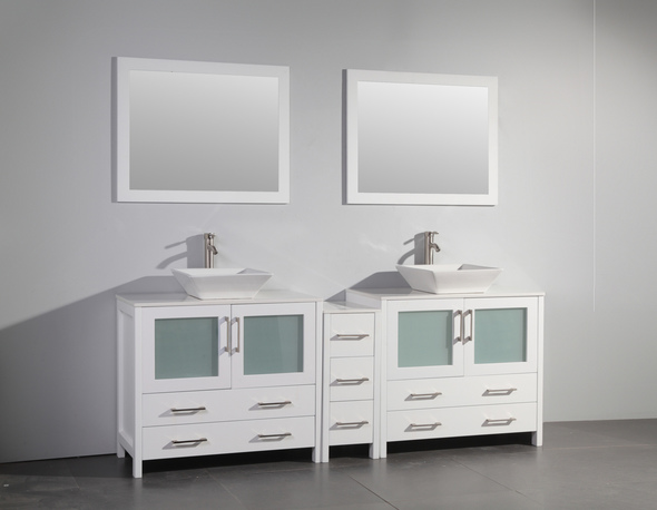 bathroom side cabinets Vanity Art White, Gray, Espresso