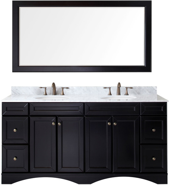 50 double sink vanity Virtu Bathroom Vanity Set Dark Transitional