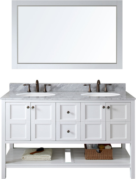 two vanities side by side Virtu Bathroom Vanity Set Light Transitional