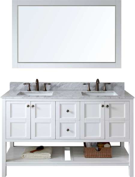 60 bathroom cabinet Virtu Bathroom Vanity Set Light Transitional