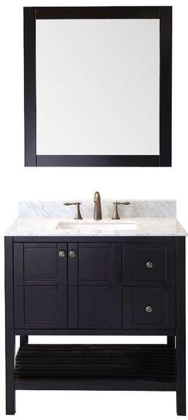60 inch vanity countertop Virtu Bathroom Vanity Set Dark Transitional