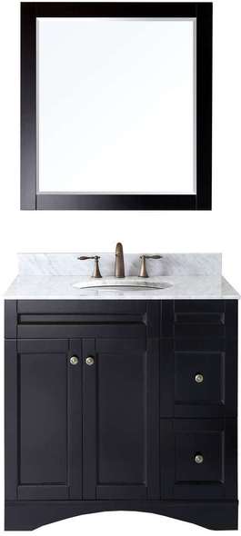 60 inch double vanity with top Virtu Bathroom Vanity Set Dark Transitional