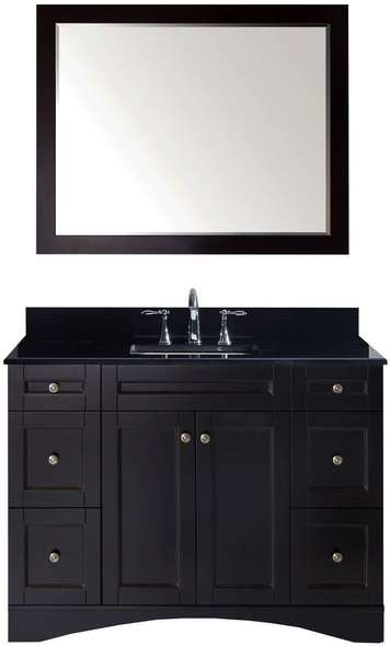antique sink cabinet Virtu Bathroom Vanity Set Dark Transitional