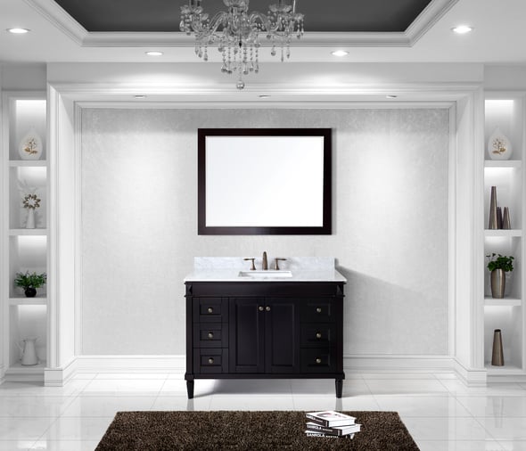 best vanities Virtu Bathroom Vanity Set Dark Transitional