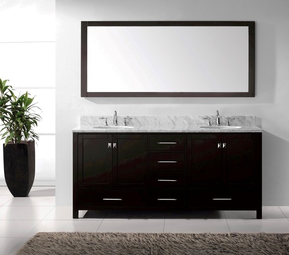rustic bathroom sinks and vanities Virtu Bathroom Vanity Set Dark Transitional