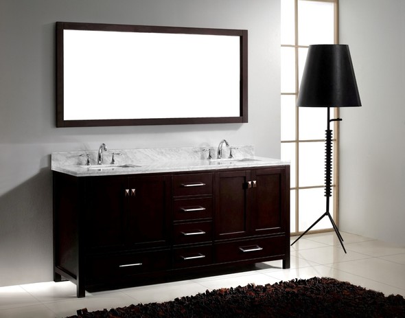 black 30 inch bathroom vanity Virtu Bathroom Vanity Set Dark Transitional