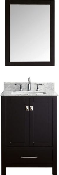 modern vanity design Virtu Bathroom Vanity Set Dark Transitional