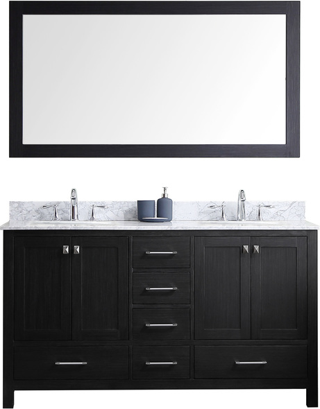 best double vanity Virtu Bathroom Vanity Set Dark Transitional