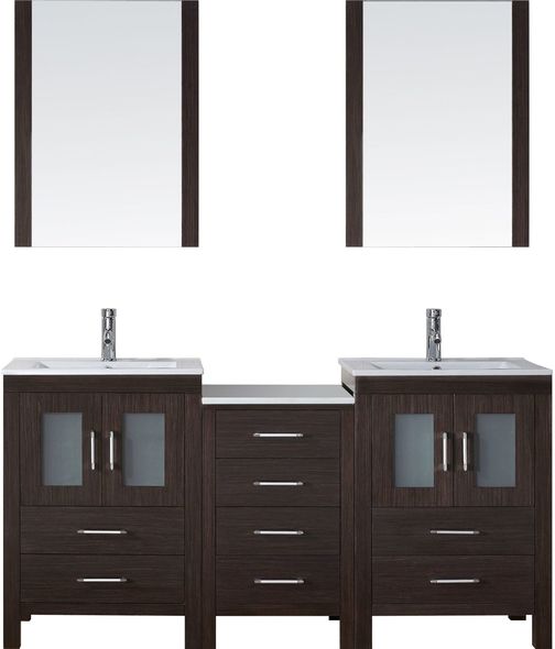 dark wood vanity unit Virtu Bathroom Vanity Set Dark Modern