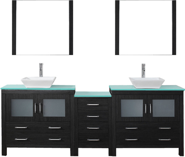 dark grey bathroom furniture Virtu Bathroom Vanity Set Dark Modern