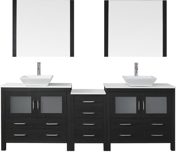30 inch wide bathroom vanity Virtu Bathroom Vanity Set Dark Modern