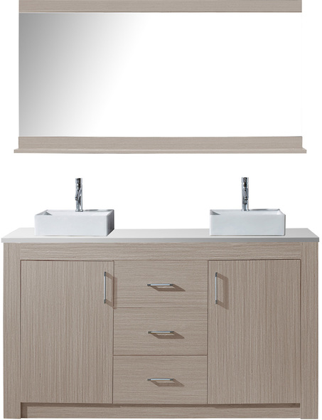 best wood for bathroom cabinets Virtu Bathroom Vanity Set Light Modern