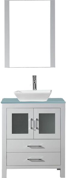 bathroom sink top view Virtu Bathroom Vanity Set Light Modern
