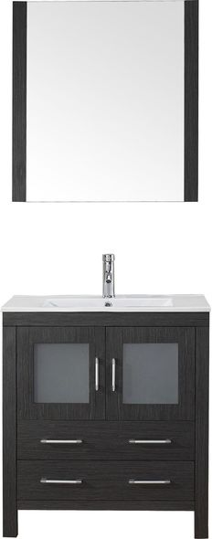 two vanities side by side Virtu Bathroom Vanity Set Dark Modern