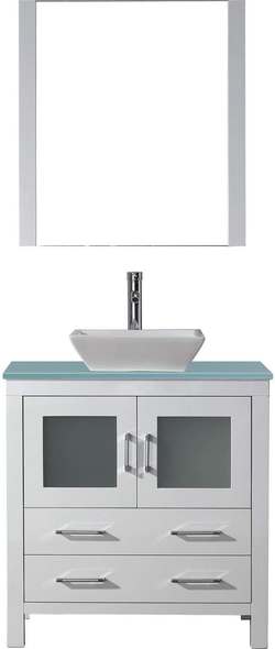double sink vanity with top Virtu Bathroom Vanity Set Light Modern