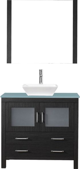 rustic sink unit Virtu Bathroom Vanity Set Dark Modern